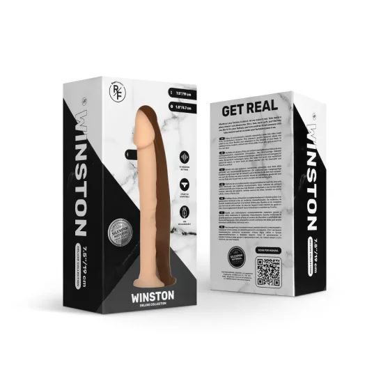 Real Fantasy Winston - Suction Cup Vibrator - 7.5 (Natural)"