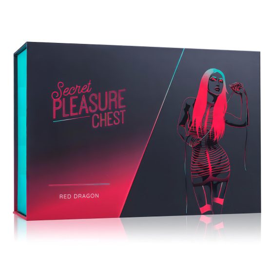 Advanced Secret Pleasure Set - 10-Piece BDSM Kit (Red)