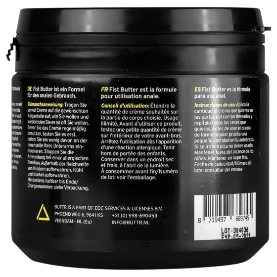 BUTTR Fisting Butter - anal fisting lubricant butter (500 ml)