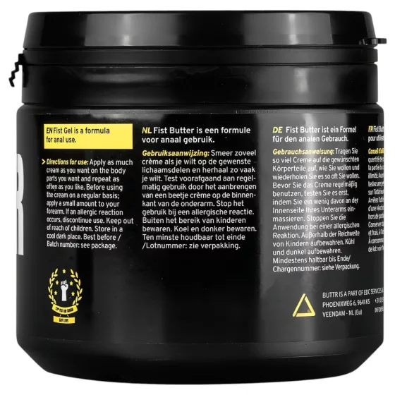 BUTTR Fisting Butter - anal fisting lubricant butter (500 ml)