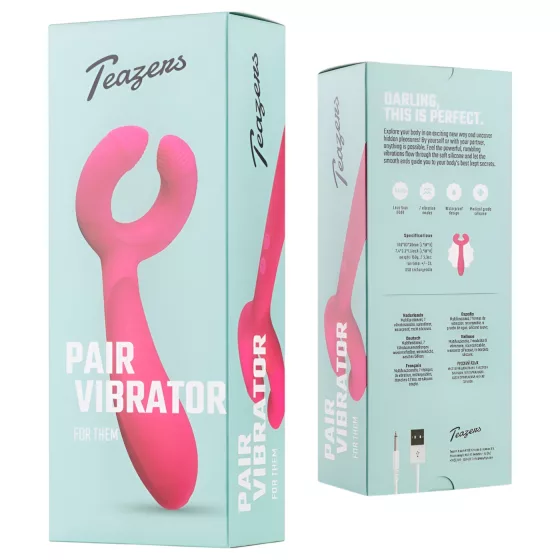 Easytoys Couple - Rechargeable, Waterproof Partner Vibrator (Pink)