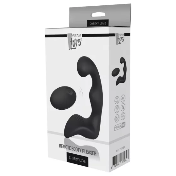 Cheeky Love Booty - Rechargeable Wireless Prostate Massager (Black)