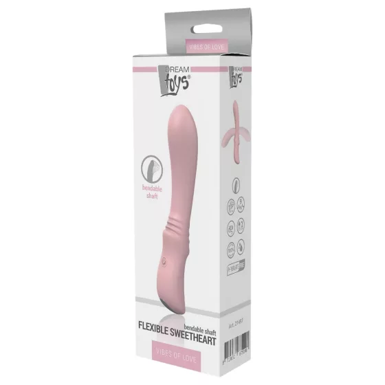 Vibes of Love Sweetheart - Rechargeable, Flexible G-Spot Vibrator (Pink)