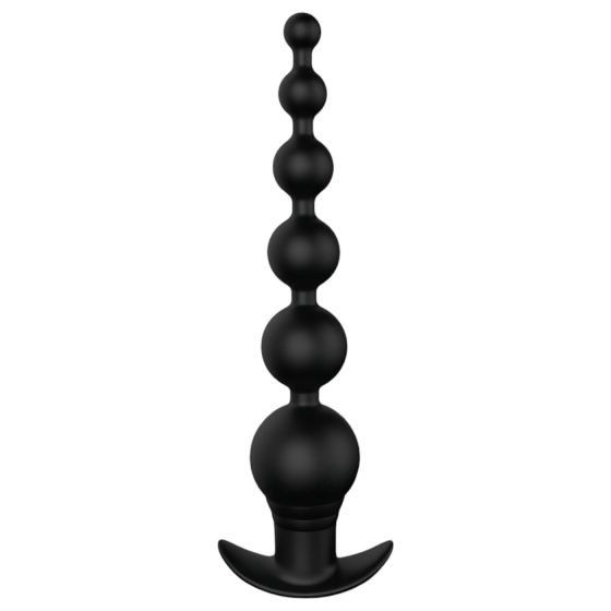 Cheeky Love - Rechargeable Beaded Anal Vibrator with Remote (Black)