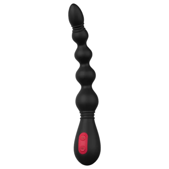 Cheeky Love - Rechargeable Beaded Anal Vibrator (Black)