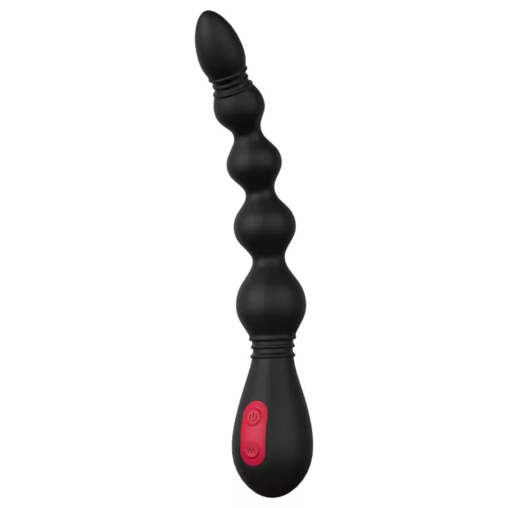 Cheeky Love - Rechargeable Beaded Anal Vibrator (Black)