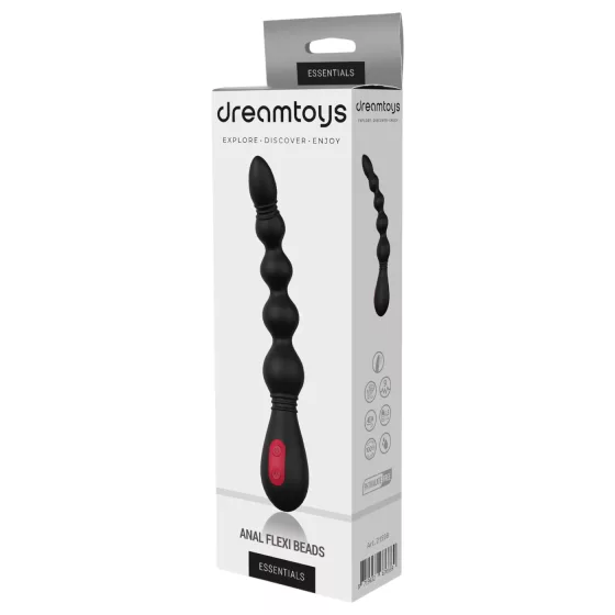 Cheeky Love - Rechargeable Beaded Anal Vibrator (Black)