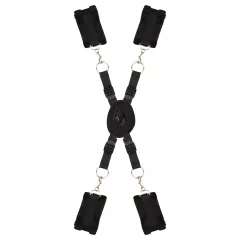 Dreamtoys Blaze - bed restraint bondage set (black)