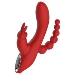   Red Revolution Hera - Cordless, Waterproof 3-Prong Vibrator (Red)