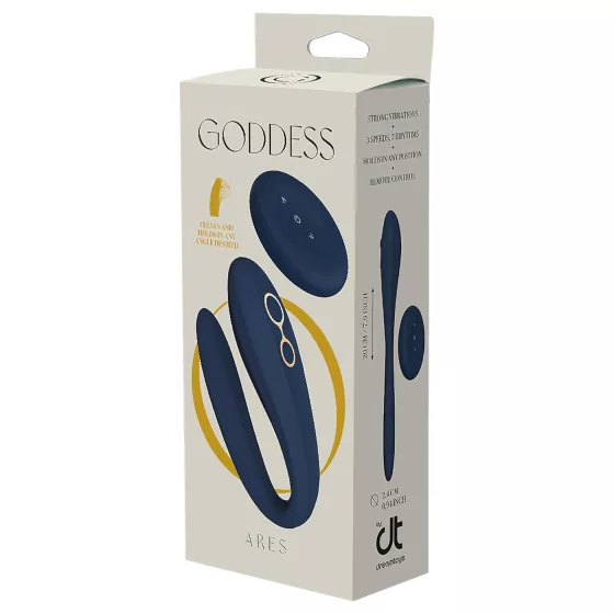 Goddess Ares - Flexible Duo Vibrator (Blue)