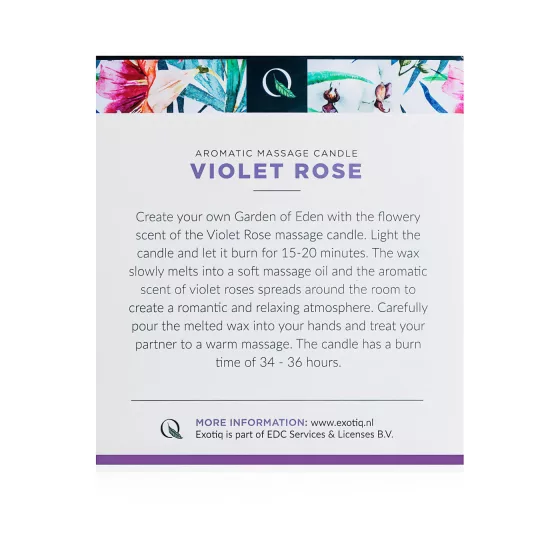 Exotiq - Scented Rose Massage Candle (200g)