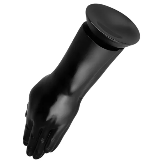 BUTTR Double Trouble - Suction Cup Fisting Dildo (Black)