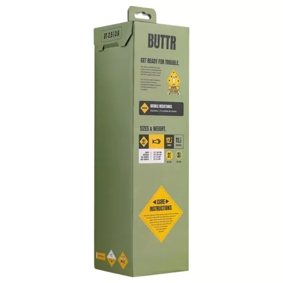 BUTTR Double Trouble - Suction Cup Fisting Dildo (Black)