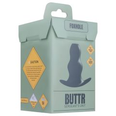 BUTTR Foxhole - Hollow Anal Expander Dildo (Black)