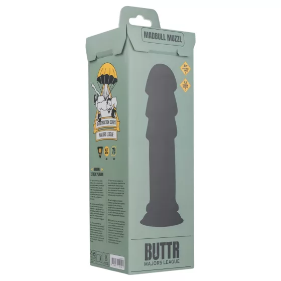 BUTTR Madbull Muzzl - Suction Cup Dildo (Black)