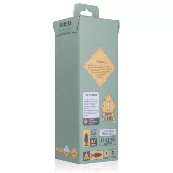 BUTTR Yellow Dog - Suction Cup Dildo (Black) 