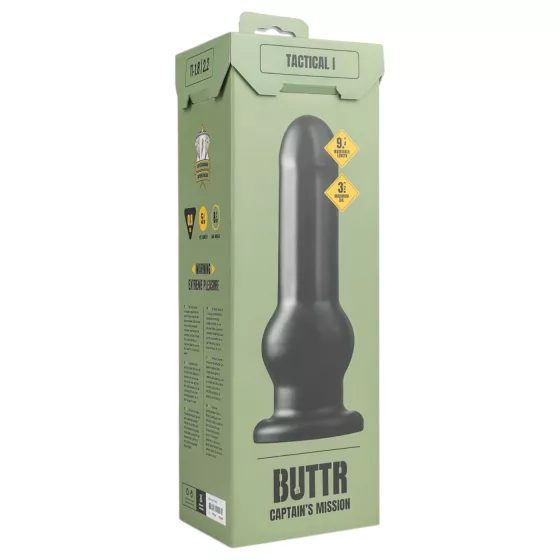 BUTTR Tactical I - Suction Base Dildo (Black) 