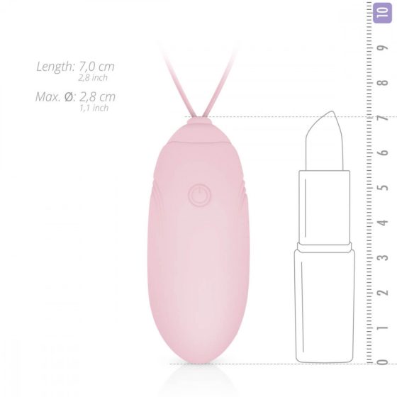 LUV EGG - rechargeable radio vibrating egg (pink)
