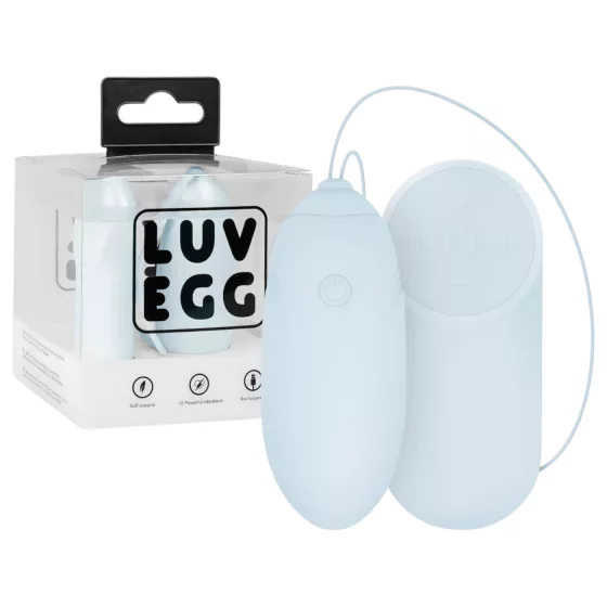 LUV EGG - wearable rechargeable wireless vibrating egg (blue)