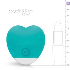   Good Vibes Oron - Rechargeable Heart-Shaped Clitoral Vibrator (Turquoise)