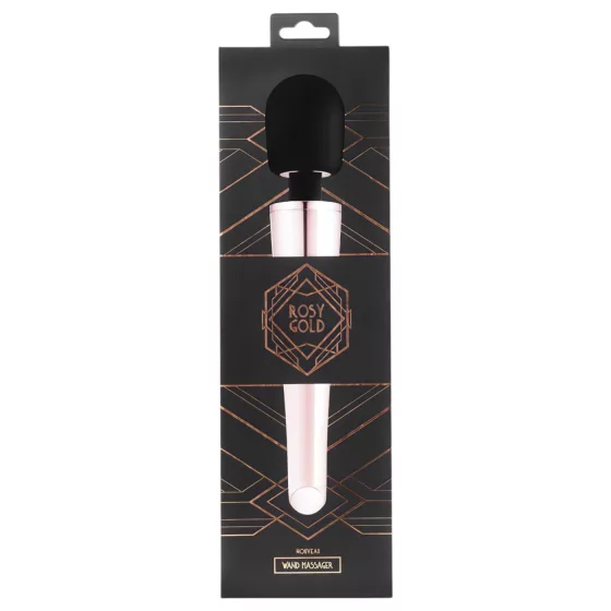 Rosy Gold Wand - Rechargeable Massager Vibrator (Rose Gold)