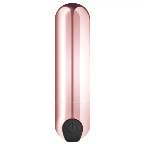 Rosy Gold Bullet - Rechargeable Mini Vibrator (Rose Gold)