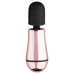   Rosy Gold Mini Wand - Rechargeable Massage Vibrator (Rose Gold)