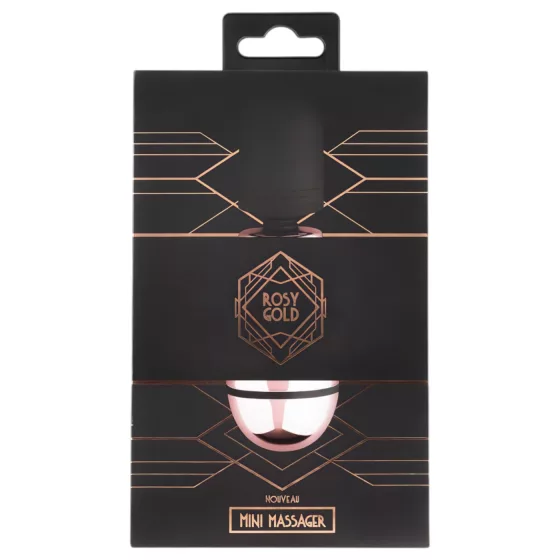 Rosy Gold Mini Wand - Rechargeable Massage Vibrator (Rose Gold)