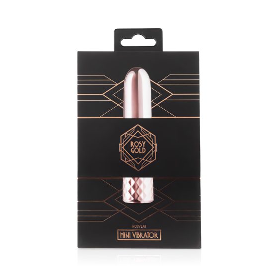 Rosy Gold Mini - Rechargeable Mini Wand Vibrator (Rose Gold)