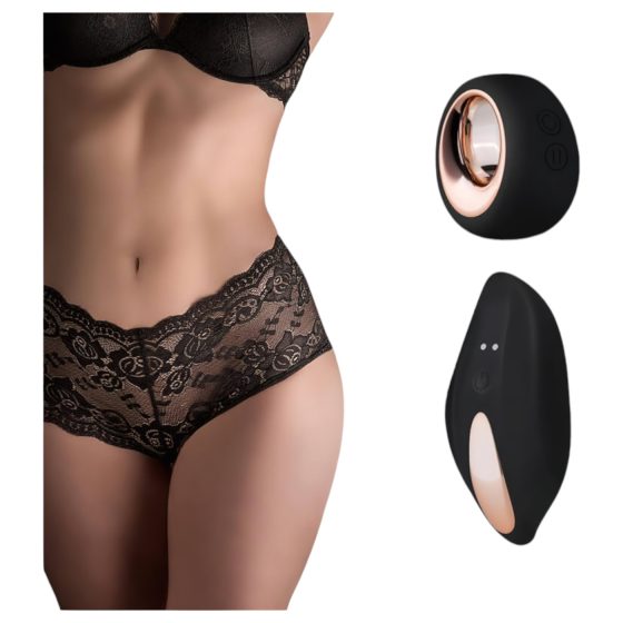 Pantyrebel - Rechargeable Vibrating Radio-Controlled Panties, Black (S-L)