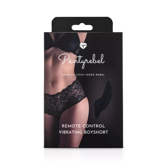 Pantyrebel - Rechargeable Vibrating Radio-Controlled Panties, Black (S-L)