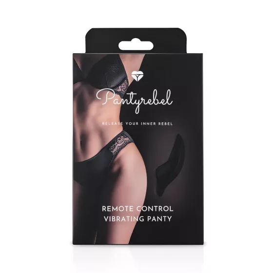 Pantyrebel - Rechargeable Vibrating Panties with Radio Control - Black (S-L)