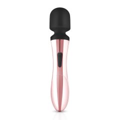   Rosy Gold Wand Curve - Rechargeable Massager Vibrator (Rose Gold)