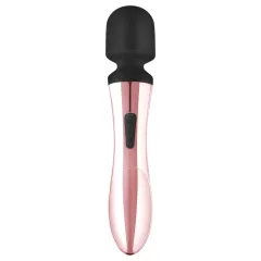   Rosy Gold Wand Curve - Rechargeable Massager Vibrator (Rose Gold)