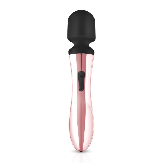 Rosy Gold Wand Curve - Rechargeable Massager Vibrator (Rose Gold)