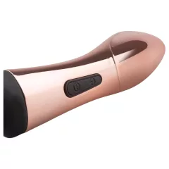   Rosy Gold Wand Curve - Rechargeable Massager Vibrator (Rose Gold)