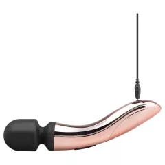  Rosy Gold Wand Curve - Rechargeable Massager Vibrator (Rose Gold)