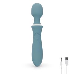   Bloom Orchid Wand - rechargeable massaging vibrator (turquoise)