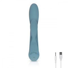   Bloom Violet Rabbit - rechargeable G-spot vibrator with spike (turquoise)