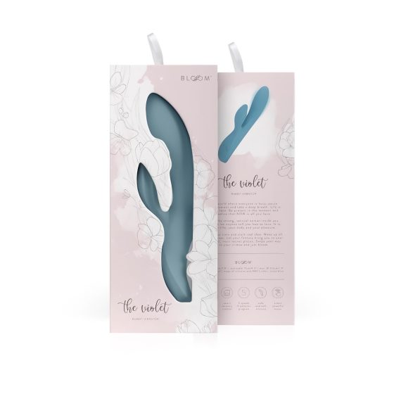 Bloom Violet Rabbit - G-Spot & Clitoral Vibrator (Turquoise)