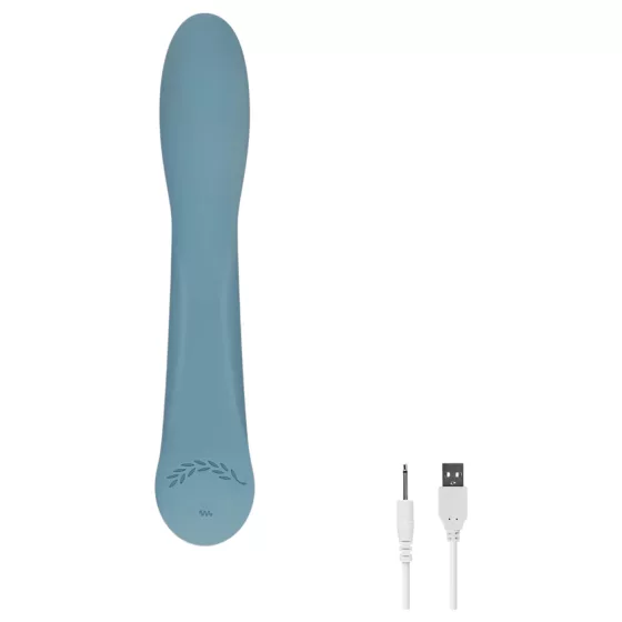 Bloom Rose - Rechargeable Silicone G-Spot Vibrator (Turquoise)