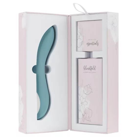 Bloom Rose - Rechargeable Silicone G-Spot Vibrator (Turquoise)