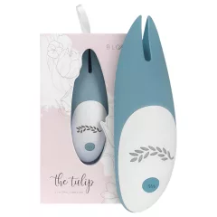   Bloom Tulip - Rechargeable Silicone Clitoral Vibrator (Turquoise)