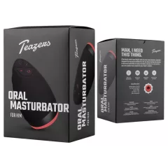   Teazers - warming function artificial mouth masturbator (red)