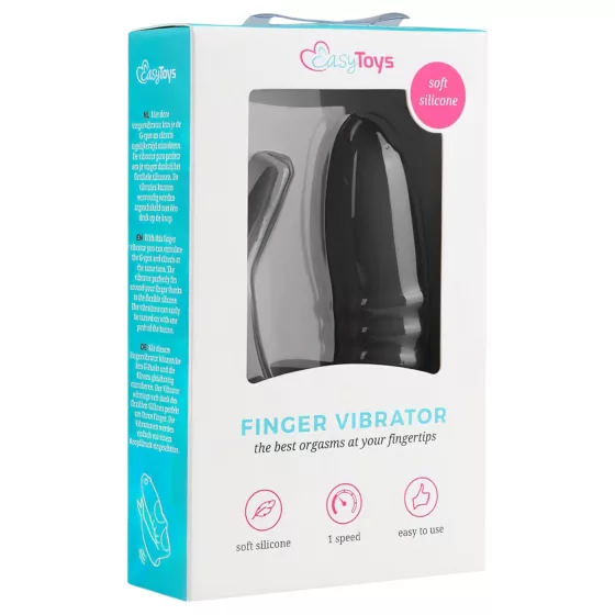Easytoys Finger - 2-in-1 Finger Vibrator (Black)