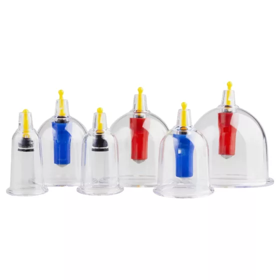 Easytoys Cupping - 6-Piece Suction Pump Set