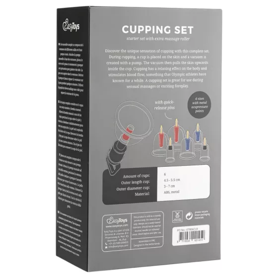 Easytoys Cupping - 6-Piece Suction Pump Set