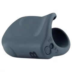 Boners - Rechargeable Vibrating Open Masturbator (Gray)