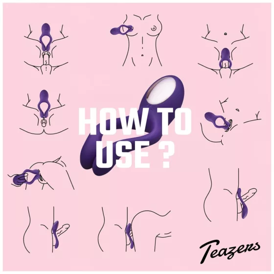 Teazers Partner Multifun - couple’s vibrator (purple)