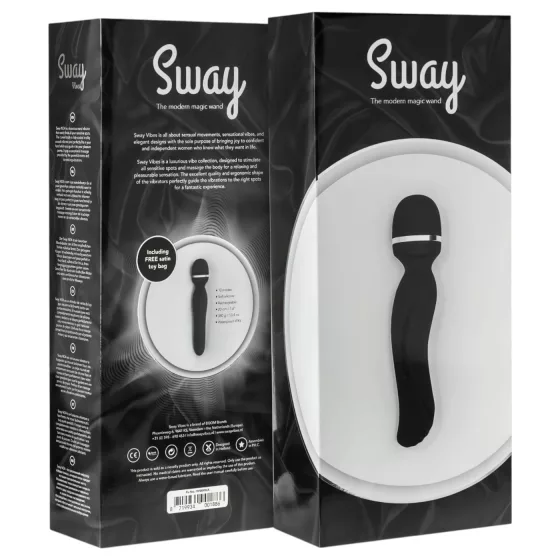 Sway No.4 Wand - Rechargeable Massager Vibrator (Black) 